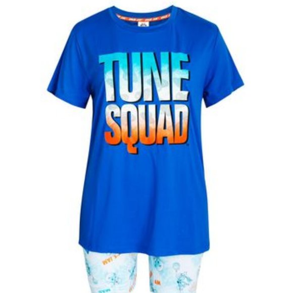 Space Jam Tune Squad two piece pajama set for ladies - Picture 1 of 3